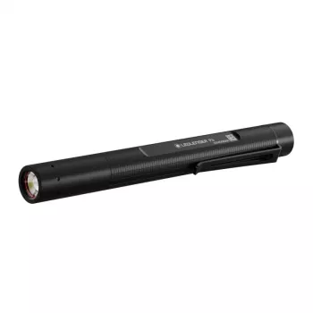 Ledlenser P4 zwarte penlamp — compacte LED-penlamp, 180 lm, 90 m bereik, AAA x2, IP54