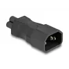 DeLOCK netadapter IEC 60320 C14 naar C5-stekker 2,5 A recht zwart