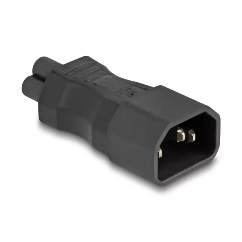 DeLOCK netadapter IEC 60320 C14 naar C5-stekker 2,5 A recht zwart