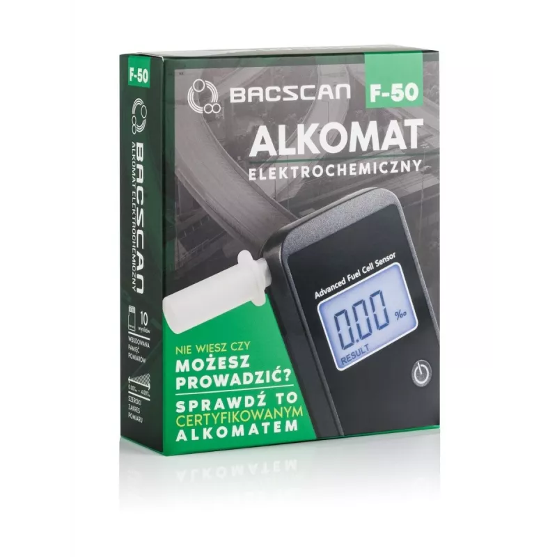 BACscan F-50 alcoholtester 0 - 4% zwart