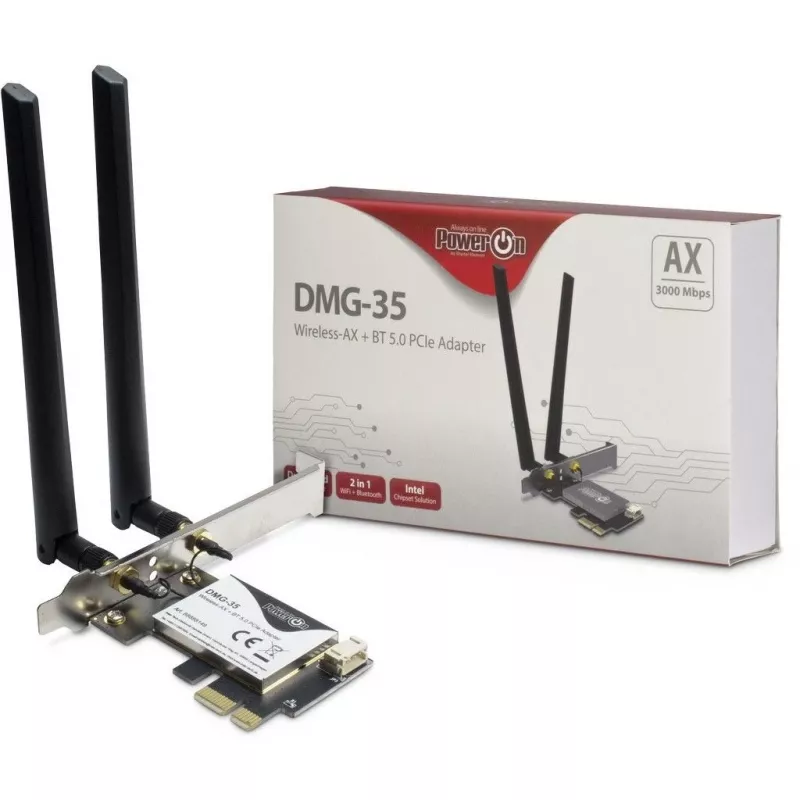 Inter-Tech DMG-35 WLAN / Bluetooth 3000 Mbit/s ingebouwd (88888149)