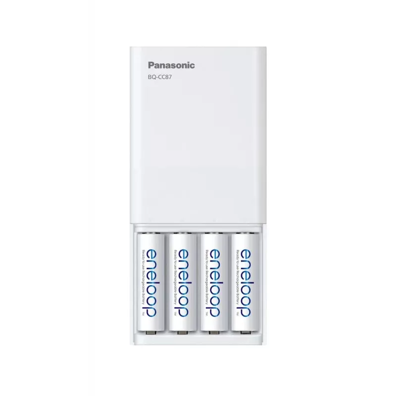 USB-lader PANASONIC Eneloop Smartplus BQ-CC87 + 4x AA 2000 mAh (K-KJ87MCD40USB)