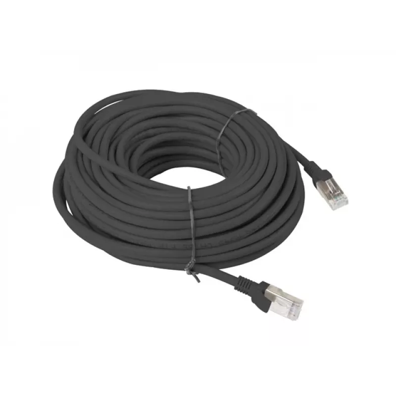 LANBERG Cat6-netwerkkabel PCU6-10CC-2000-BK — 20 m, U/UTP, RJ-45, zwart