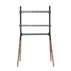 LogiLink BP0078 tv-vloerstandaard, 49-70 inch, 4 poten van walnotenhout, 40 kg, zwart
