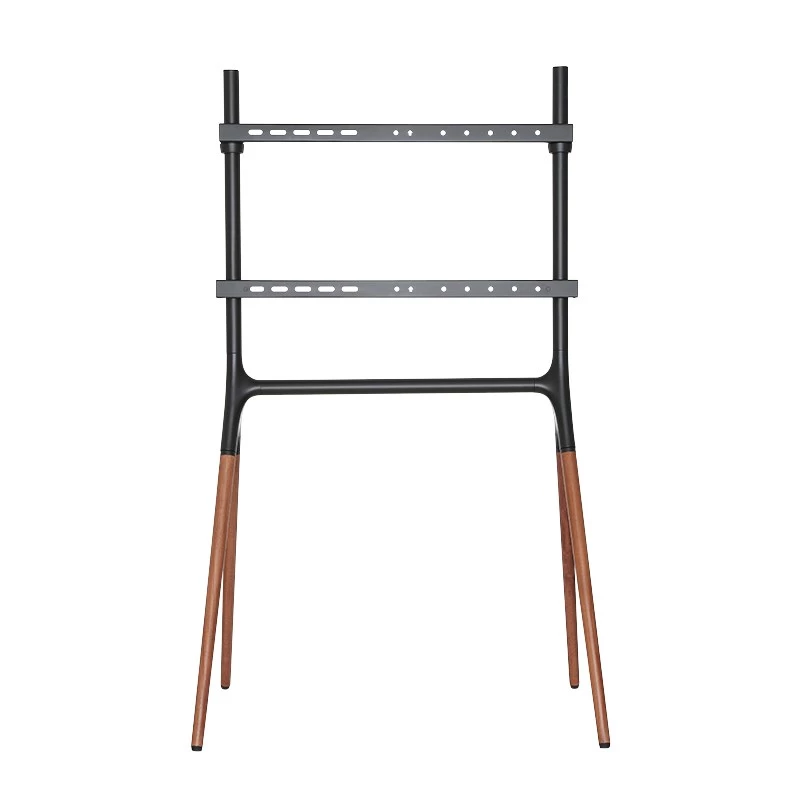 LogiLink BP0078 tv-vloerstandaard, 49-70 inch, 4 poten van walnotenhout, 40 kg, zwart