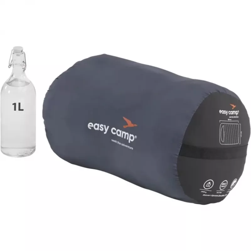 Slaapzak Easy Camp 240209 volwassenen microvezel Oxford polyester zwart