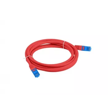 LANBERG PATCHCORD S/FTP CAT.6A 0.5M ROOD LSZH