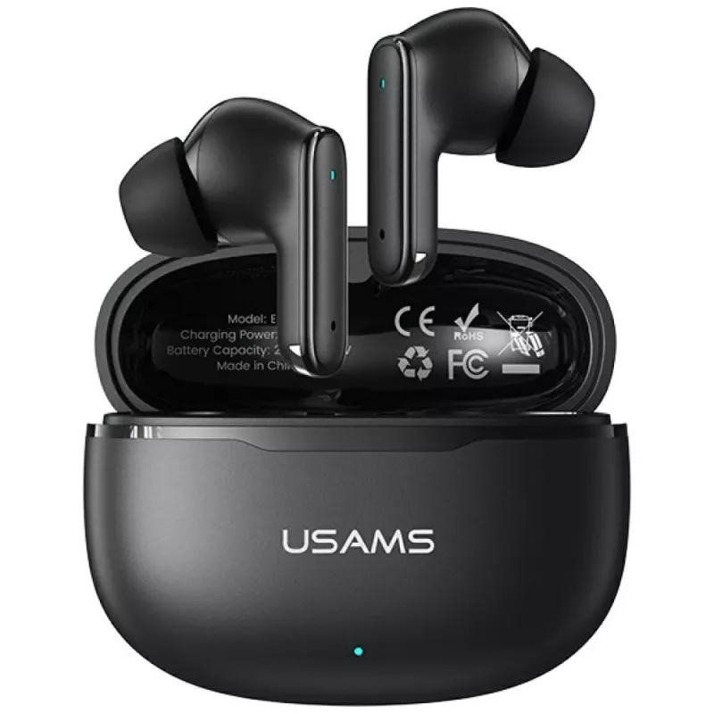 Bluetooth-hoofdtelefoon Usams E05 TWS zwart
