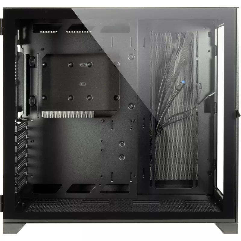 C-703 Vision ATX gaming-behuizing, gehard glas, zwart