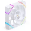 120 mm behuizingsventilator Jonsbo HF2-120 wit — reverse blade, PWM, ARGB
