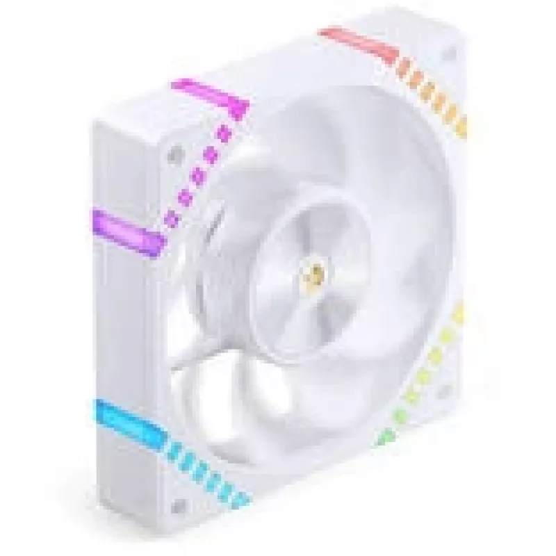 120 mm behuizingsventilator Jonsbo HF2-120 wit — reverse blade, PWM, ARGB