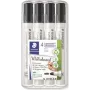 Whiteboardmarker Staedtler 351WP4-9X zwart 2,0 mm punt