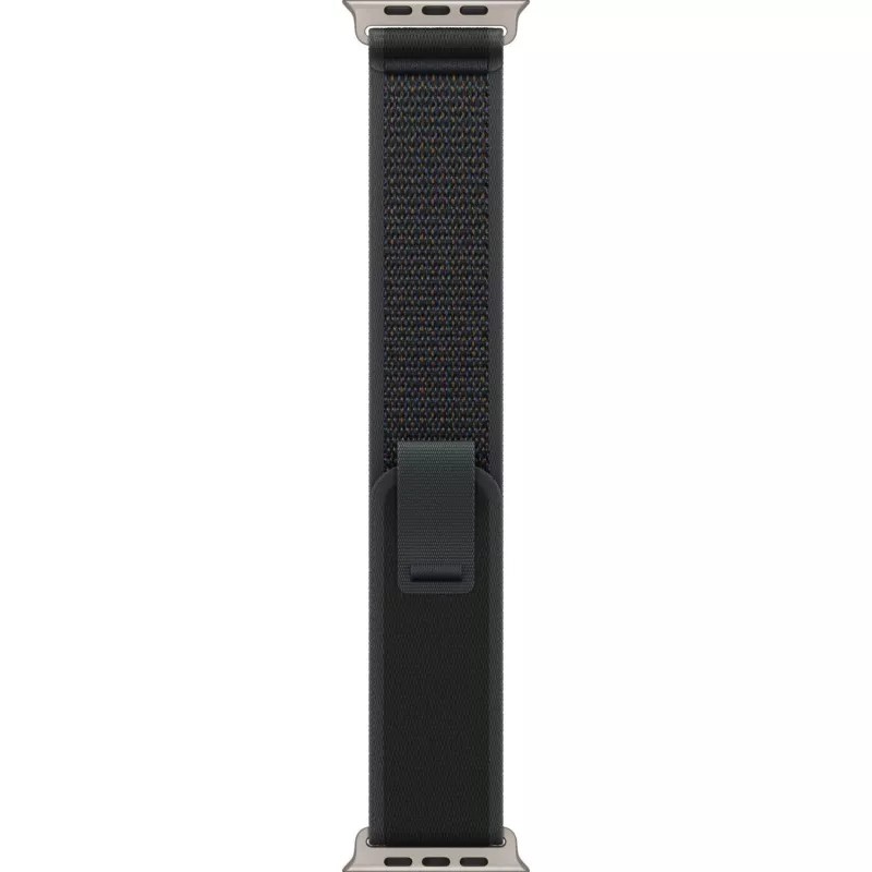 Band Apple 49mm zwart Trail Loop M/L Natural Titanium Finish