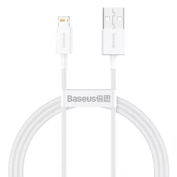 Baseus CALYS-A02 mobiele-telefoonkabel wit 1 m USB A Lightning
