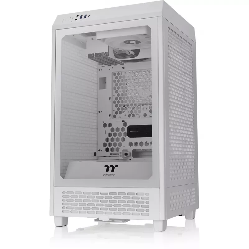 Thermaltake The Tower 200 Micro-Tower Mini-ITX-behuizing met zijvenster wit