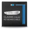 CableMod Classic spiraalvormige toetsenbordkabel CM-CKCA-MLB-KLB150KLB-R, Micro-USB naar USB-A, 150 cm, blauw (Spectrum Blue)