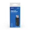 Kaartlezer SAVIO AK-64 USB 3.2 Gen 1 Type-A-uitgang, MicroSD-slot, 5000 Mbit/s, zwart