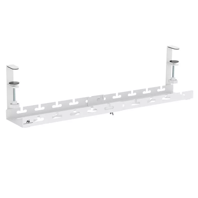 Maclean kabelorganizer onder het bureau, max. belasting 5 kg, max. 728 mm, wit, MC-103 W
