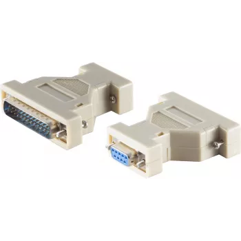 Sub-D-adapter ShiverPeaks 78420, 9-polig (DE-9) naar 25-polig (D-Sub 25) adapter