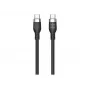 Hyper 1,5 m siliconen USB-C naar USB-C 60W oplaadkabel - zwart
