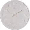 NeXtime 3096WI - wandklok - quartzklok - rond - wit - hout - hout