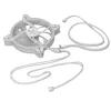 Behuizingsventilator MODECOM VOLCANO APEX 140 ARGB WHITE 140mm Reverse