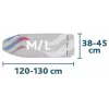 Strijkplankhoes VILEDA Total Reflect blauw grijs wit voor strijkplanken 1300 x 450 mm