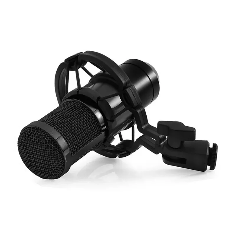 Bekabelde pc-microfoon MEDIA-TECH MT397K met XLR-ingang, tafelstandaard, 2,4 m kabel, 20–20000 Hz, -32 dB gevoeligheid