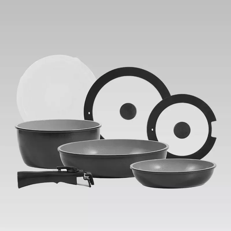 Pannenset Maestro MR-4800-7, 7-delige pan- en koekenpannenset