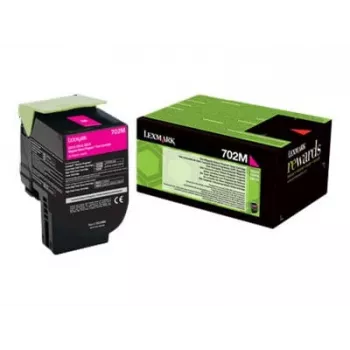 Lexmark 702M - magenta - origineel - tonerpatroon LCCP, LRP - voor Lexmark CS310dn, CS310n, CS410dn, CS410dtn, CS410n, CS510de, CS510dte (70C20M0)