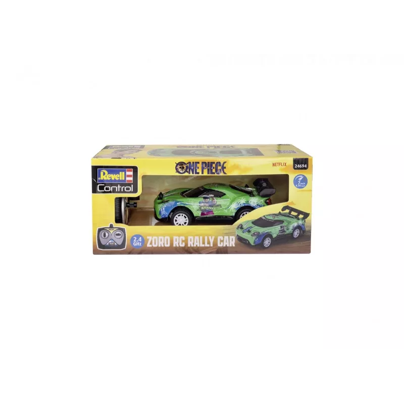 RC-rallyauto REVELL One Piece Zoro – op afstand bestuurd model, thematisch verzamelaarsdesign