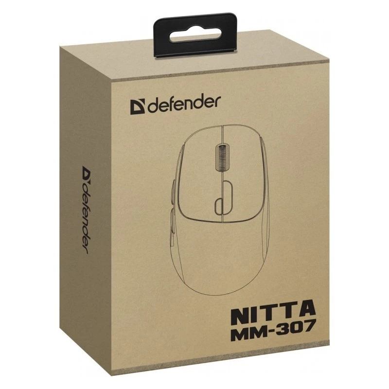 Muis Defender NITTA MM-307 RF+BT OPTISCH 1600dpi 6T WIT