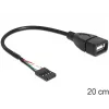 Delock kabel USB pinheaderbus > USB 2.0 Type-A bus 20 cm (83291)