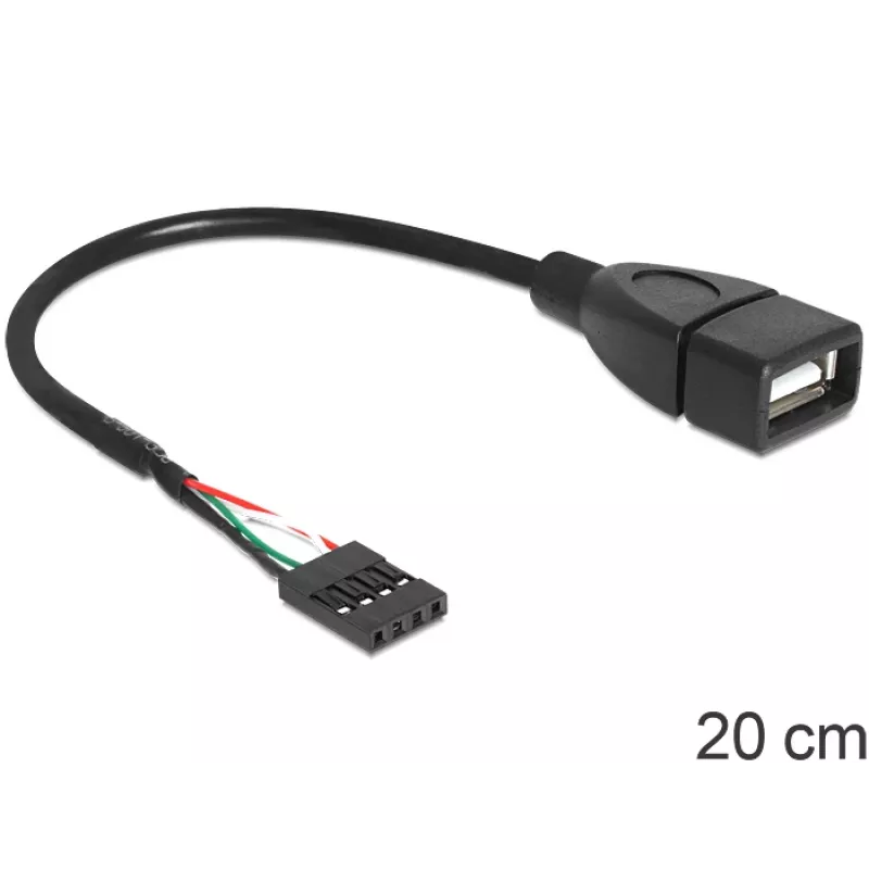 Delock kabel USB pinheaderbus > USB 2.0 Type-A bus 20 cm (83291)