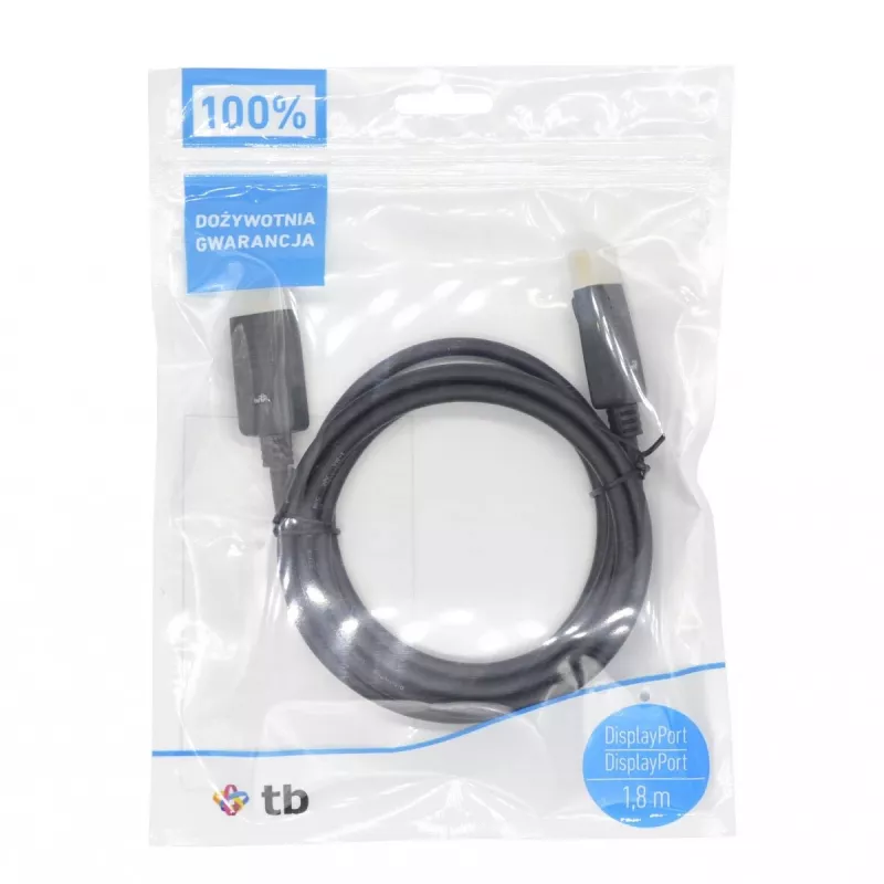 TB DisplayPort-kabel M/M 1,8 m, zwart (AKTBXVDMDPPG18B)
