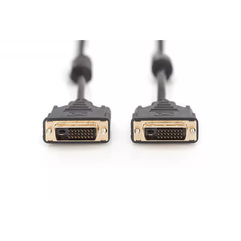 Assmann DVI-verbindingskabel. DVI(24+1). 2x ferriet M/M. 10.0m. DVI-D dual link. UL. bl (AK-320101-100-S)