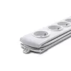 Overspanningsbeveiliging Qoltec 50293 wit 8 AC-stopcontacten 230 V