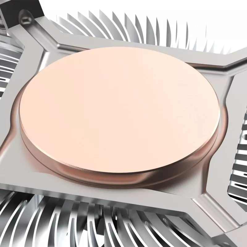 Akasa Intel LGA1700 processor hybride koeler 9 cm aluminium, zwart 1 stk.
