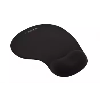 ESPERANZA EA137K muismat, zwart, met gel-handpalmsteun, antislip onderkant, universeel inzetbaar