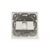 Digitus | wandplaat voor keystone-modules, Duits type, middenplaat 50x50 mm, frame 80x80 mm | DN-93811