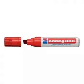 Permanentmarker Edding 800 beitelpunt rood