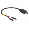 DeLOCK 85418 USB-C-voedingskabel naar 2x pinheader, 0,1 m