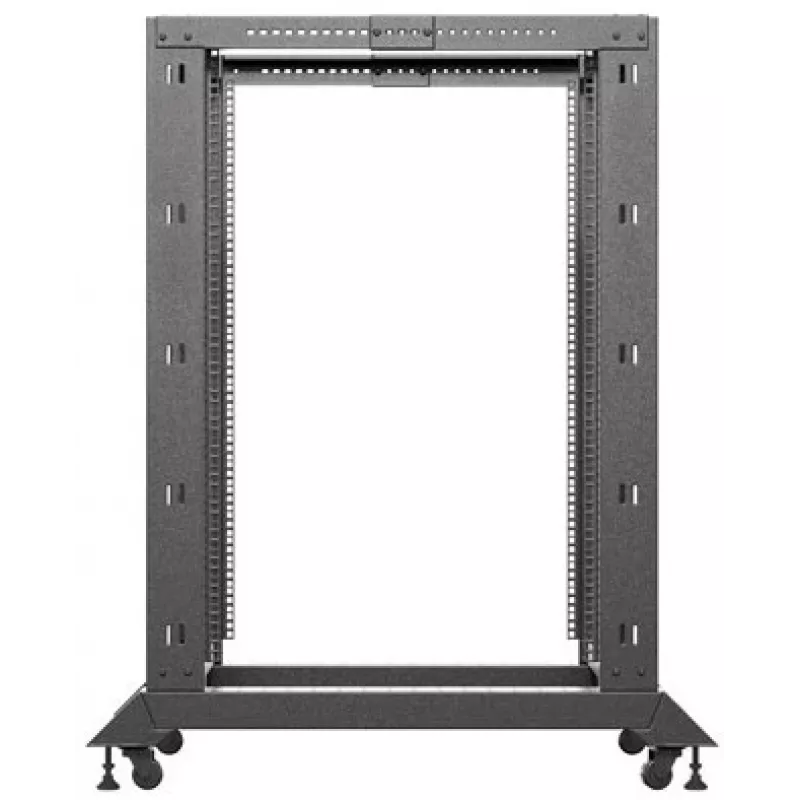 Lanberg Open Rack 22U zwart (22HE, 19-inch-rack), serverrack, zwart
