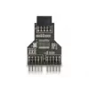 DeLOCK 60045 kabeladapter 9-pin USB 2.0 2 x 9-pin-header zwart