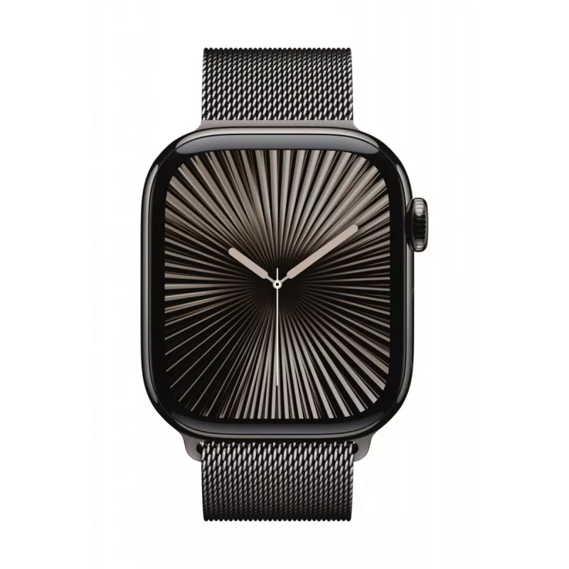 Watch Series 10 GPS + Cellular 46 mm slate titanium behuizing met slate Milanese Loop - M/L