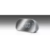 Klokradio Muse M-170CMR — digitale klokradio, 1,2 inch led-display, FM, AC 230V, AAA-back-up, spiegel/wit