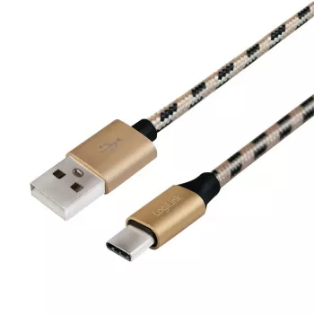 Sync- en oplaadkabel USB 2.0 AM naar USB-C stekker