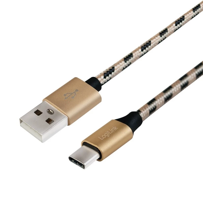 Sync- en oplaadkabel USB 2.0 AM naar USB-C stekker