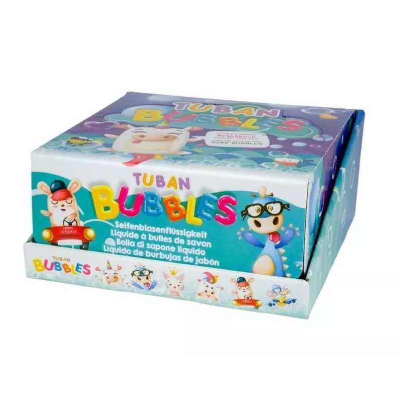 Bellenblaasset Tuban DISPLAY SMALL SOAP BUBBLES MIX 36 ST. x 60 ml
