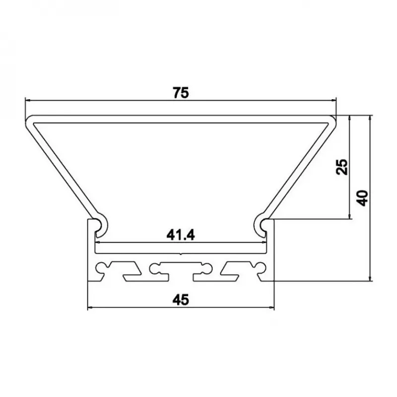 Synergy 21 ALU065-T profiel (S21-LED-PR20183)